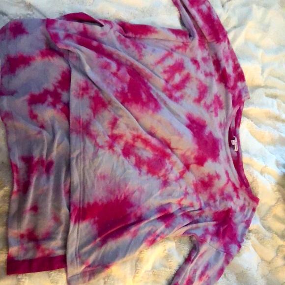 Juicy Couture Sweaters - Tye dye purple and pink high low juicy couture sweater thumb holes in sleeves
